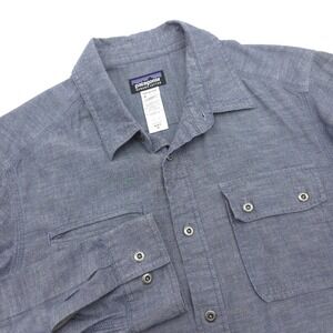 Patagonia Men's Medium Button Up Long Sleeve Casual Organic Cotton Shirt 53940